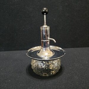 Park Sherman Co Decanter Dispenser & Shot Tray w/Pump Vintage  1950s barware